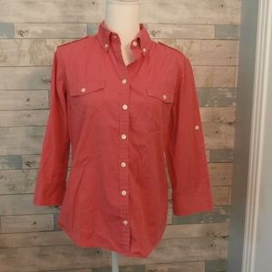Banana Republic Pink Button Down - E28